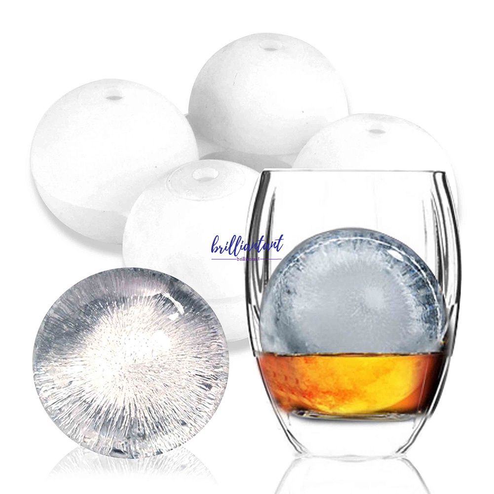 New Silicone Ice Cube Trays Sphere Mold Round Ice Ball Maker Spherical