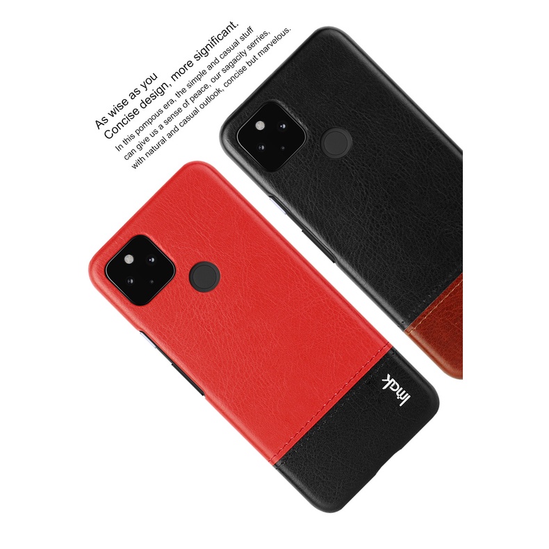 imak-เคสโทรศัพท์มือถือหนัง-pu-แบบแข็ง-กันกระแทก-สําหรับ-google-pixel-5-pixel5