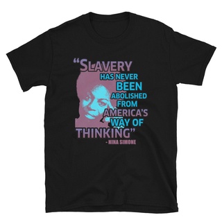 เสื้อยืดสีขาวเสื้อยืดแขนสั้น พิมพ์ลายคําคม Nina Simone | เสื้อยืด พิมพ์ลาย Power | เสื้อยืดทางการเมืองS-4XL