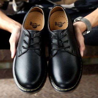 สินค้า Dr.martens martin รองเท้ารองเท้าหนังแท้บูทGenuine Leather Shoes Men Oxford Lace Up Outdoor Work Shoe (Black)