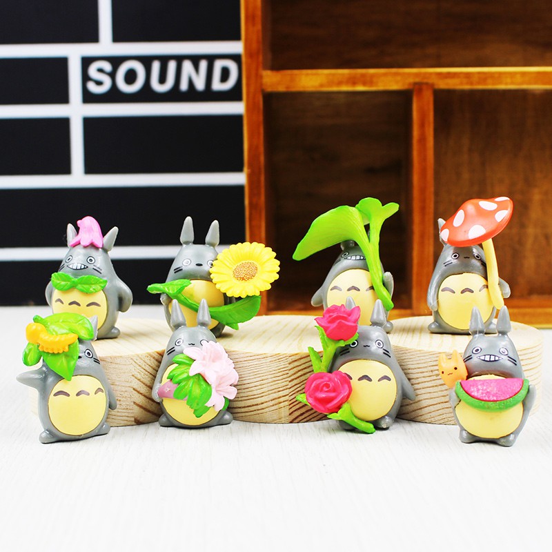 โมเดลโตโตโร่-ฟิกเกอร์โตโตโร่-totoro-figure-ชุด-8-ตัว-8-แบบ-น่ารักมากๆ-1