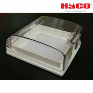 Haco M3-W223V ชุดฝาครอบกันน้ำแบบใส สำหรับสวิตซ์และเต้ารับแบบลอย รุ่น M3 (รุ่นเก่า)เท่านั้น