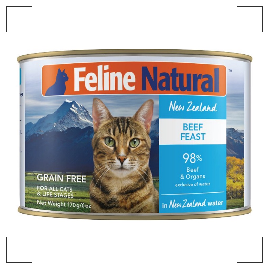 พร้อมส่ง Feline Natural Canned Cat Food 170กรัม อาหารกระป๋องแมว เกรดพรีเมี่ยม Shopee Thailand