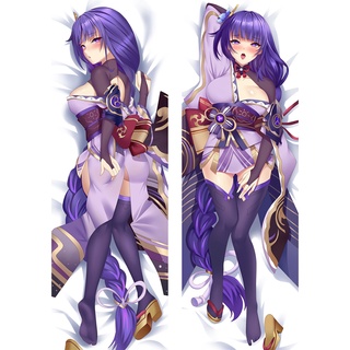 ปลอกหมอน ลาย Dakimakura Genshin Impact Raiden Shogun Baal ขนาด 60x180 ซม. สําหรับห้องนอน