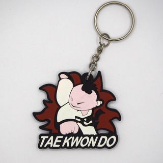 พวงกุญแจยาง Taekwondo เทควอนโด้ พร้อมส่ง