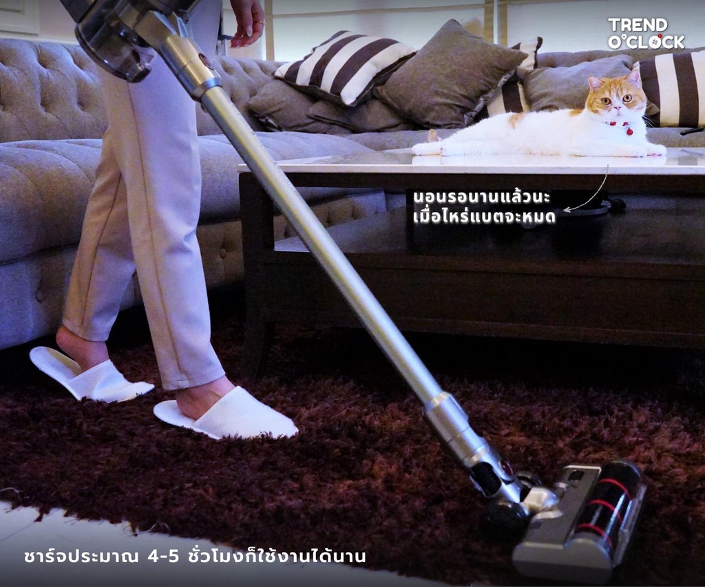 ข้อมูลเกี่ยวกับ Mister Robot เครื่องดูดฝุ่นไร้สาย แรงดูดสูง 28,000 pa รุ่น Cordless Vac Pro