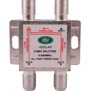 ตัวแยกสัญญาณดาวเทียมแบบ 3 ทาง สปิตเตอร์ 3 way ลีโอเทค