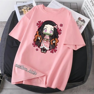 เสื้อยืดพรีเมี่ยม พิมพ์ลาย Nezuko DEMON SLAYER สําหรับเด็ก