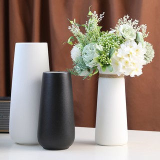 สินค้า แจกันดอกไม้ Vase Ceramics ตกแต่งแจกันเซรามิกที่เรียบง่ายให้สวยและทันสมัย