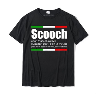 เสื้อยืดผ้าฝ้ายพรีเมี่ยม เสื้อยืด ผ้าฝ้าย พิมพ์ลาย Scooch Italian Slang English Meaning สําหรับผู้ชาย