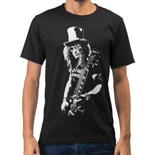 เสื้อยืดลําลอง แขนสั้น พิมพ์ลาย Slash Rock Icon Caricature สวมใส่สบาย แฟชั่นสําหรับผู้ชาย