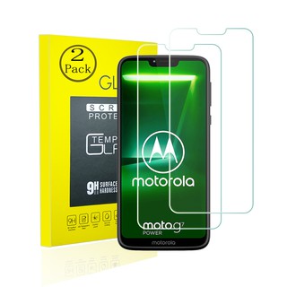 [2 แพ็ค] ฟิล์มกระจกนิรภัยกันรอยหน้าจอ HD 9H ป้องกันรอยนิ้วมือ สําหรับ Motorola Moto G7