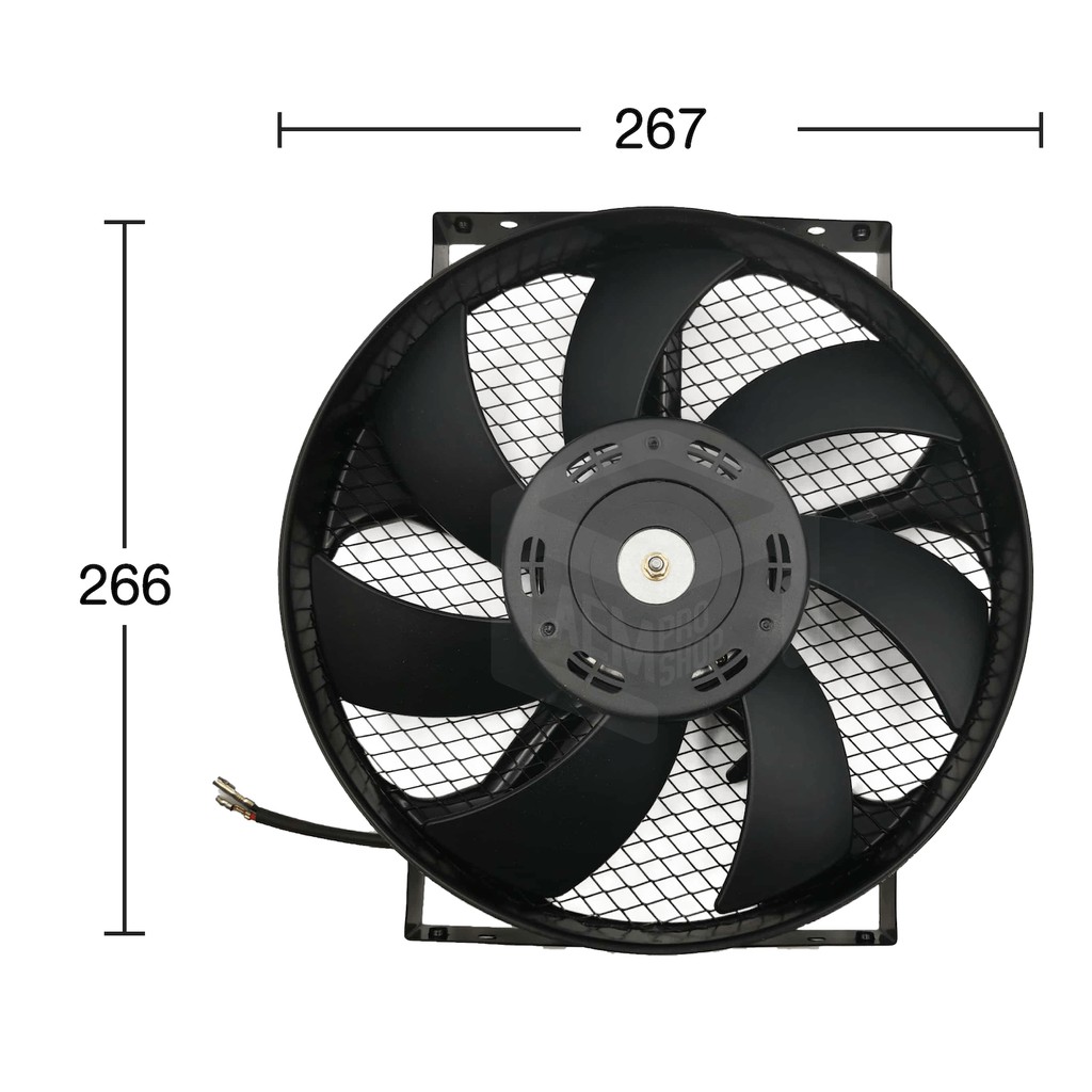 พัดลม-10-นิ้ว-7-ใบ-หนา-ดูด-24v-แท้-คุณภาพดี-ทนทาน-cooling-fan-พัดลมหม้อน้ำ-คอยล์ร้อน-ดูดควัน-แผง-ระบายความร้อน