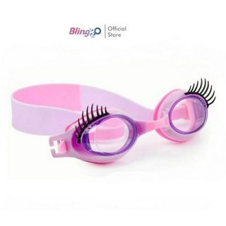 BLING2O แว่นตาว่ายน้ำเด็กยอดฮิตจากอเมริกา GLAM LASH-Beauty Parlour Pink ป้องกันฝ้าและ UV สายซิลิโคนนิ่มไม่พันผม