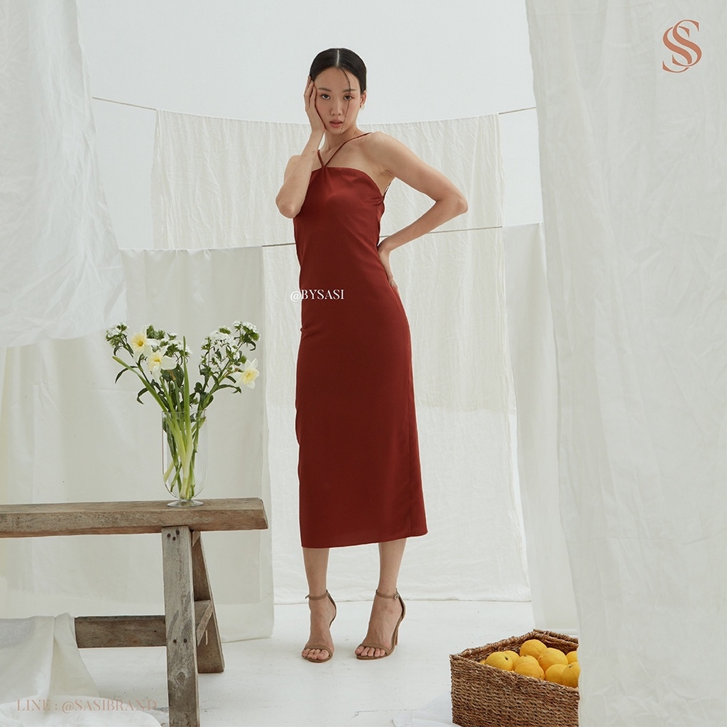 bysasi-เดรสไปงานแต่ง-rosalie-midi-dress-preorder-7-days