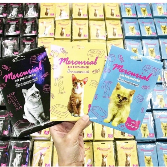 พร้อมส่ง-ทาสห้ามพลาด-แผ่นน้ำหอมปรับอากาศ-mercurial-ทาสแมวน่ารักฟินๆ-น้ำหอมแผ่น-น้ำหอมคนรักแมว-แมวหอม-ต้าวแมวน้อย-แมว