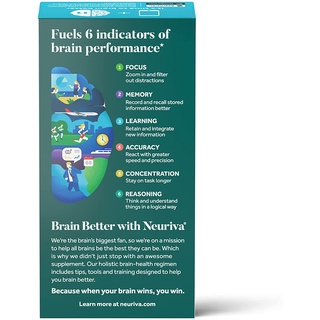 ภาพขนาดย่อของภาพหน้าปกสินค้าSchiff Neuriva Brain Performance+ Plus 30 Capsules วิตามินบำรุงสมอง บำรุงประสาท เพิ่มสมาธิ การจดจำ Neuriva Plus จากร้าน wiwanya บน Shopee ภาพที่ 8