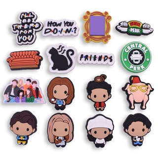 ชุดอุปกรณ์ตกแต่งรองเท้า Croc Pin กระจก การ์ตูน Old Friends Jibits Charm The Vampire Diaries Jibits สําหรับผู้หญิง 16 ชิ้น