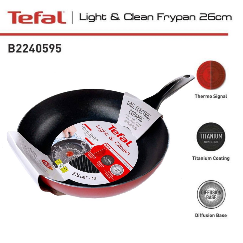 กระทะเทฟล่อน-tefal-กระทะtefal-กระทะทรงลึก-กระทะเคลือบกันติด-titanium-non-stick-tefal-light-amp-clean-ขนาด-26-cm-ลึก-7cm