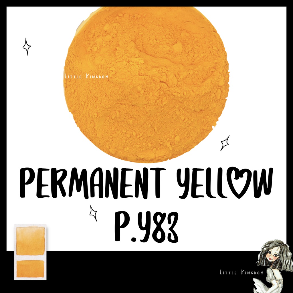 pigment-สีเหลือง-permanent-yellow-83-พิกเมนต์สำหรับทำสีน้ำ-สีน้ำมัน