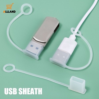 ปลอกซิลิโคน USB A ตัวผู้ พร้อมเชือก แบบพกพา กันฝุ่น Type-c ดิสก์ U กันน้ํา