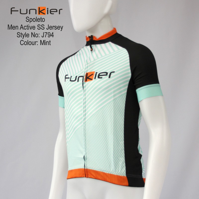 เสื้อจักรยานแขนสั้นผู้ชาย-funkier-j-794-spoleto-สีมิ้น