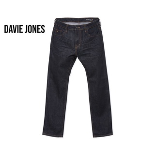 ภาพหน้าปกสินค้าDAVIE JONES กางเกงยีนส์ ผู้ชาย ทรงกระบอก สีดำ Straight Fit Jeans in black ST0003BK ที่เกี่ยวข้อง