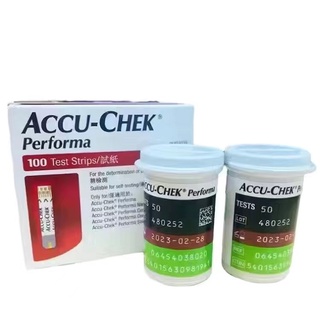 ภาพขนาดย่อของภาพหน้าปกสินค้า(หมดอายุ: 2023-12-31) Accu-Chek Performa Strip 50's AccuChek จากร้าน healthmedicalsupplies.th บน Shopee