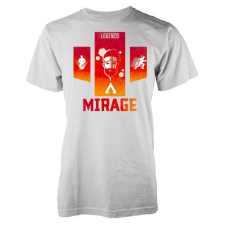 เสื้อยืดลําลอง พิมพ์ลายสัญลักษณ์ Apex Battle Character Mirage เหมาะกับของขวัญวันเกิด สไตล์ฮิปสเตอร์ สําหรับผู้ชาย