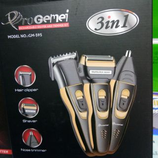 ปัตตาเลี่ยนตัดผมไร้สาย Gemei รุ่น GM-595 ปัตตาเลี่ยนตัดผมชาย ปัตตาเลี่ยนไฟฟ้า อุปกรณ์โกนหนวด อุปกรณ์ตัดผม