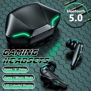 สินค้า G11 TWS หูฟังเล่นเกมบลูทูธไร้สาย V5.0 HIFI ตัดเสียงรบกวน ชาร์จได้