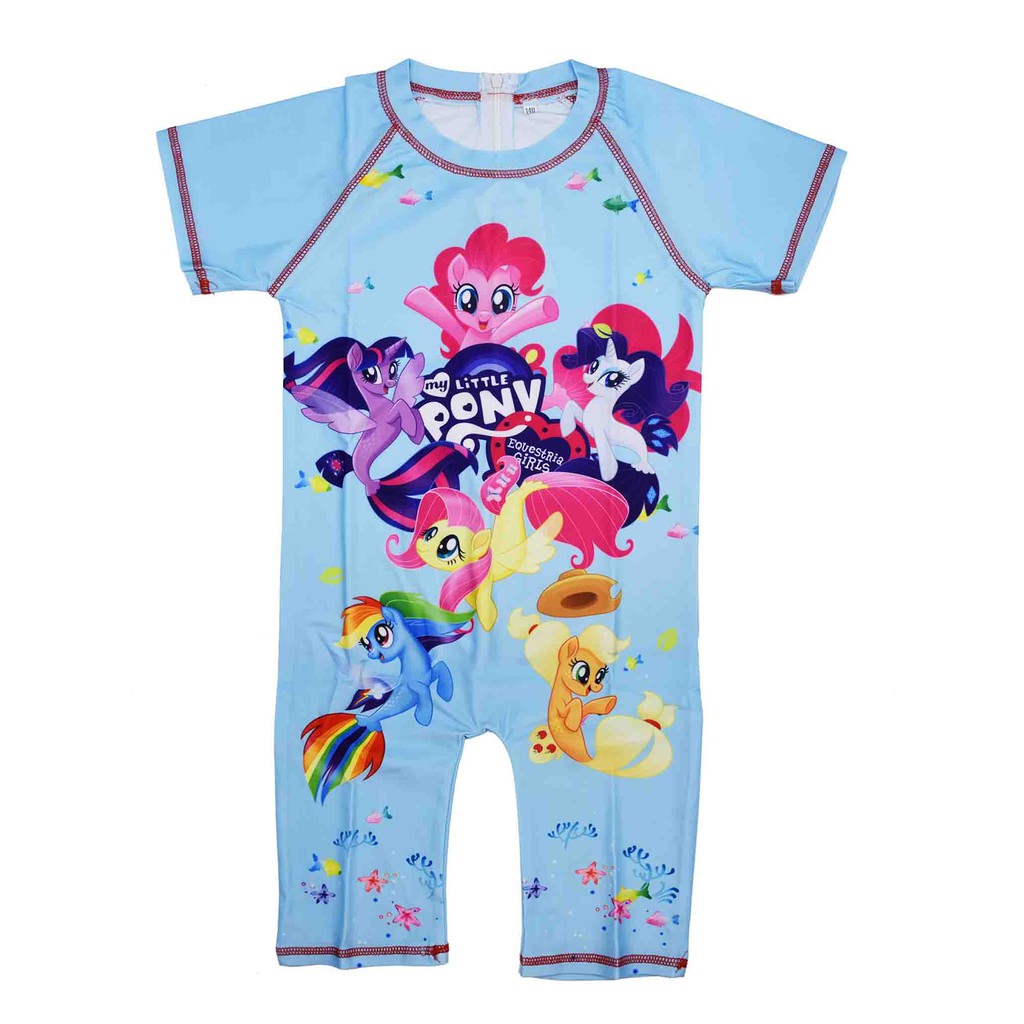 ชุดว่ายน้ำโพนี่-mylittlepony-ชุดว่ายน้ำ-แถมฟรีหมวกว่ายน้ำ-เนื้อผ้านิ่ม-ไม่อุ้มน้ำ-ใส่เรียนว่ายน้ำได้-แห้งเร็ว-ชุดว่ายน้ำ