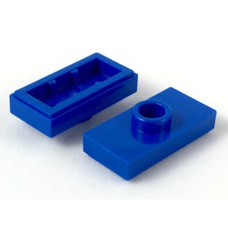 Lego part (ชิ้นส่วนเลโก้) No.15573 Plate Modified 1 x 2 with 1 Stud with Groove and Bottom Stud Holder (Jumper)