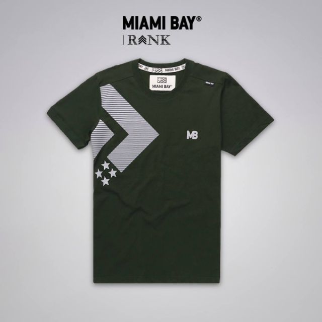 miami-bay-เสื้อยืด-รุ่น-rank-สีเขียวเข้ม