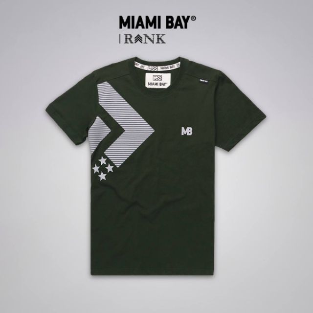 miami-bay-เสื้อยืด-รุ่น-rank-สีเขียวเข้ม