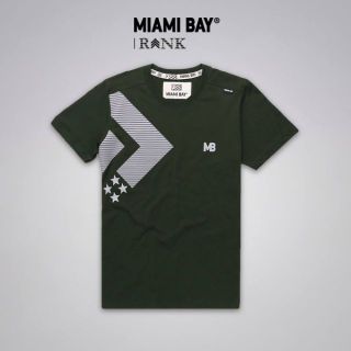 Miami Bay เสื้อยืด รุ่น Rank สีเขียวเข้ม