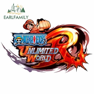 Earlfamily สติกเกอร์ไวนิล ลาย One Piece Unlimited กันน้ํา สําหรับติดตกแต่งรถยนต์ VAN RV SUV 13 ซม. x 7.6 ซม.