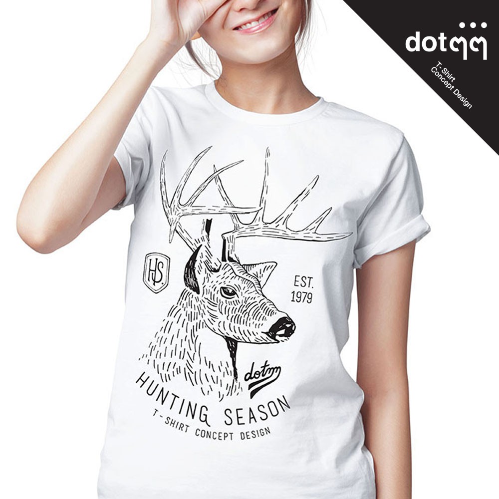 dotdotdot-เสื้อยืด-concept-design-ลาย-hunting-white