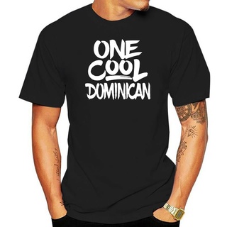 เสื้อยืดผ้าฝ้ายพรีเมี่ยม เสื้อยืด ผ้าฝ้าย พิมพ์ลาย One Cool Dominican สําหรับผู้ชาย