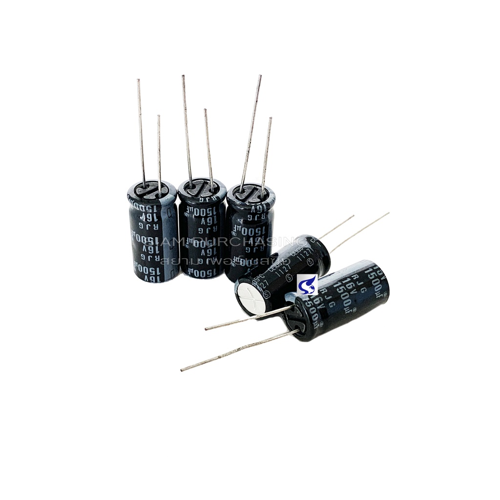 จำนวน-5ชิ้น-1500uf-16v-105c-elna-size-10x20mm-สีดำ-ขายาว-capacitor-คาปาซิเตอร์