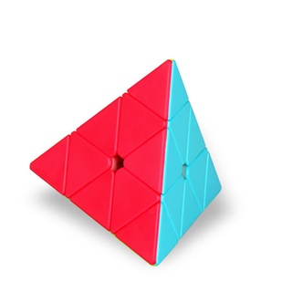 Qiyi Pyraminx ลูกบาศก์พีระมิด ความเร็ว 3x3x3 3x3 เรียบเนียน