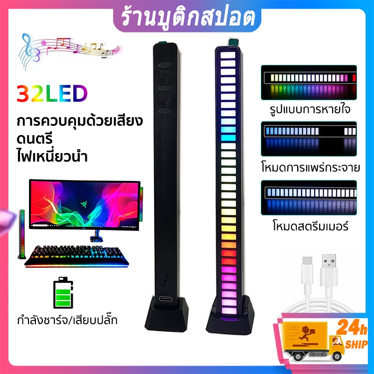 พร้อมส่งจ้า-ไฟ-rgb-ไฟ-led-ไฟตกแต่งห้อง-ไฟตามจังหวะเพลง-ไฟกระพริบตามจังหวะเพลง-ไฟเทคตามจังหวะเพลง