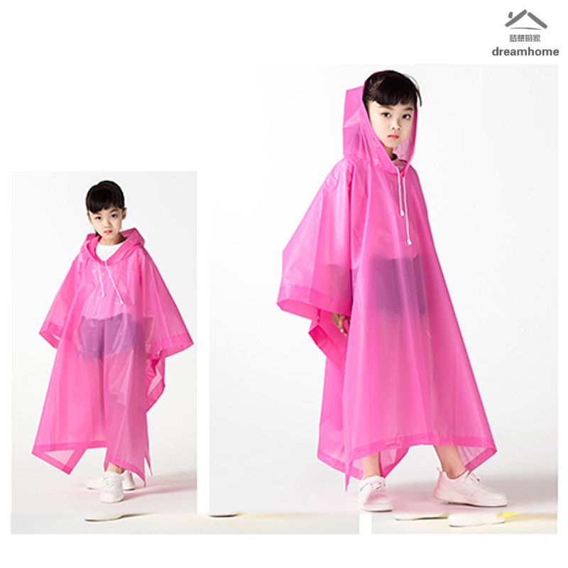 เสื้อกันฝน-eva-กันน้ํา-น้ําหนักเบา-แบบสวมหัว-เหมาะกับเดินป่ากลางแจ้ง-สําหรับเด็ก-จํานวน-1-ชิ้น