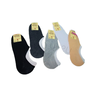 6.6 ลดอีก 15% ใส่ 15DD66 OW Socks ถุงเท้าข้อเว้ามูจิสีพื้น 631 แพ็ค 12 คู่ 1 สี