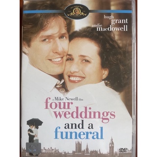 Four Weddings and a Funeral (1994, DVD)/ ไปงานแต่งงาน 4 ครั้ง หัวใจนั่งเฉยไม่ได้แล้ว (ดีวีดีซับไทย)