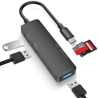 สินค้า อะแดปเตอร์ฮับ 5-in-1 ฮับ ​​USB Type-C To USB 3 . 0+usb sd การ์ดรีดเดอร์ Charging Port สําหรับ
