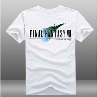 เสื้อยืดคอกลม แขนสั้น ลายเกม Final Fantasy Vii Ff7 สีขาว 3 แบบ แฟชั่นฤดูร้อน สําหรับผู้ชาย