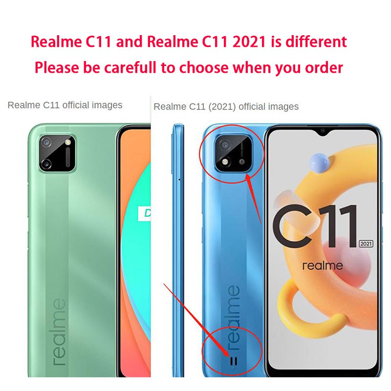 เคสโทรศัพท์-เรียวมี-c11-2021-c21-c25-c12-realme-c11-case-new-cute-cartoon-bear-with-wristband-holder-silicone-case-realme-c11-colorful-cherry-blossoms-back-cover