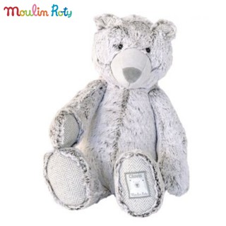 Moulin Roty ตุ๊กตาหมีขั้วโลก Polar Bear ขนนิ่มมาก สไตล์วินเทจ โพล่าแบร์ MR-720038