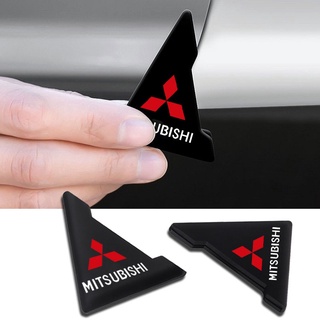 [Mitsubishi/มิตซูบิชิ] 4/2ชิ้น สติกเกอร์ติดมุมประตูรถยนต์ ป้องกันการชน สําหรับ Attrage Mirage Triton Xpander Champ Pajero จํานวน